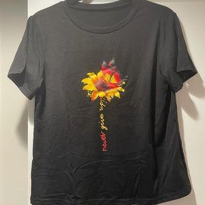 Oversized Fit Black Graphic Tee